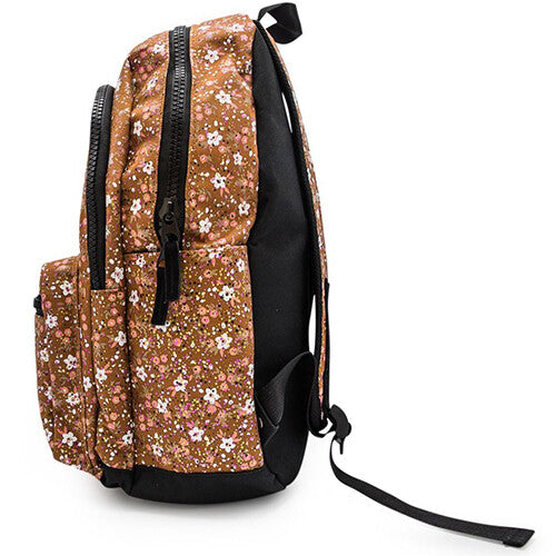 Little legends rugzak met regenhoes large - vintage flower - 38 cm