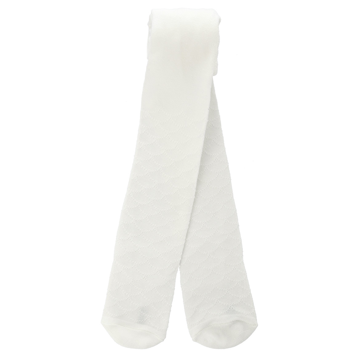 Topomini 2 Baby Strumpfhosen mit Muster hellbeige / weiss