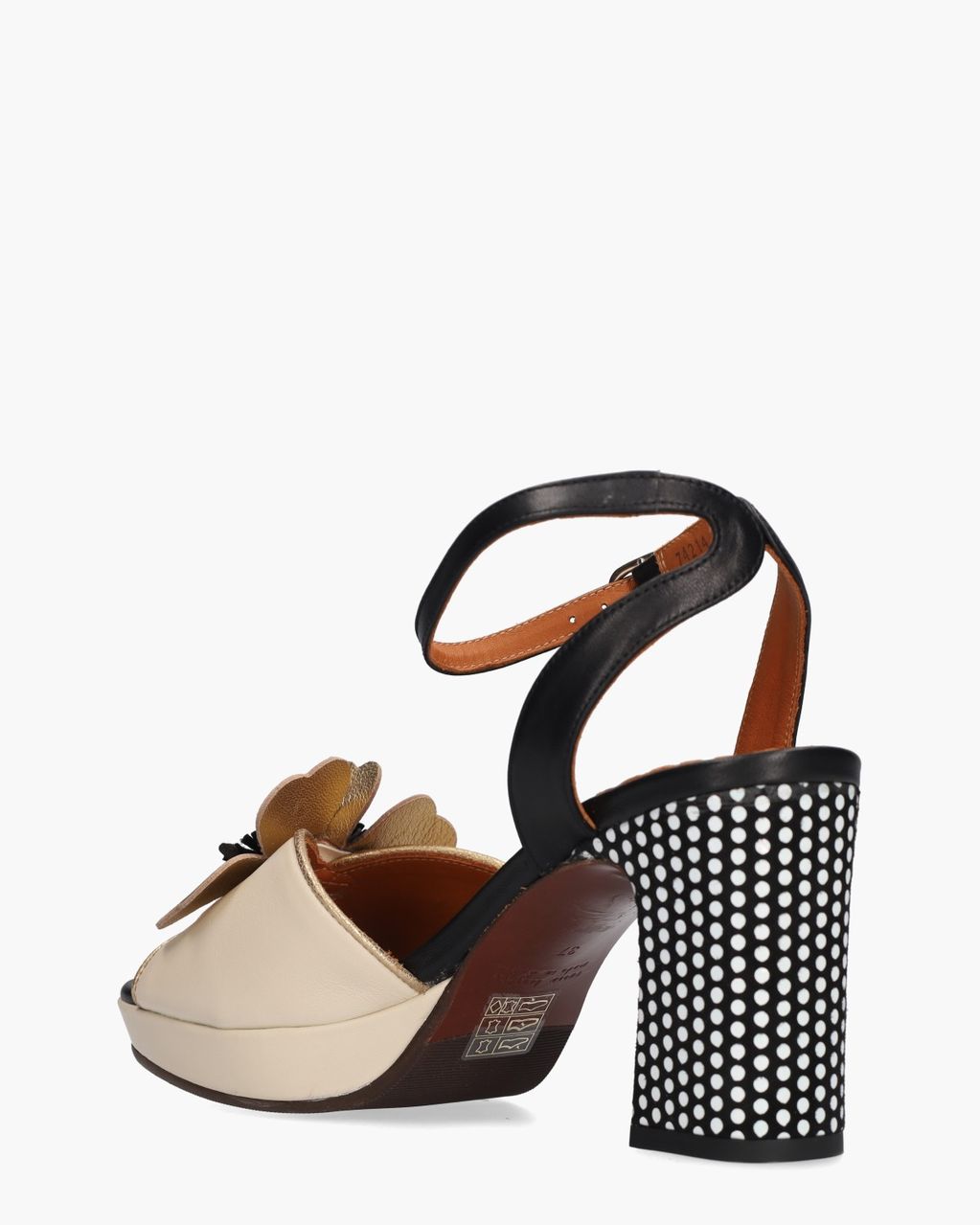 Chie Mihara Kaski48 Beige/Zwart Damessandalen