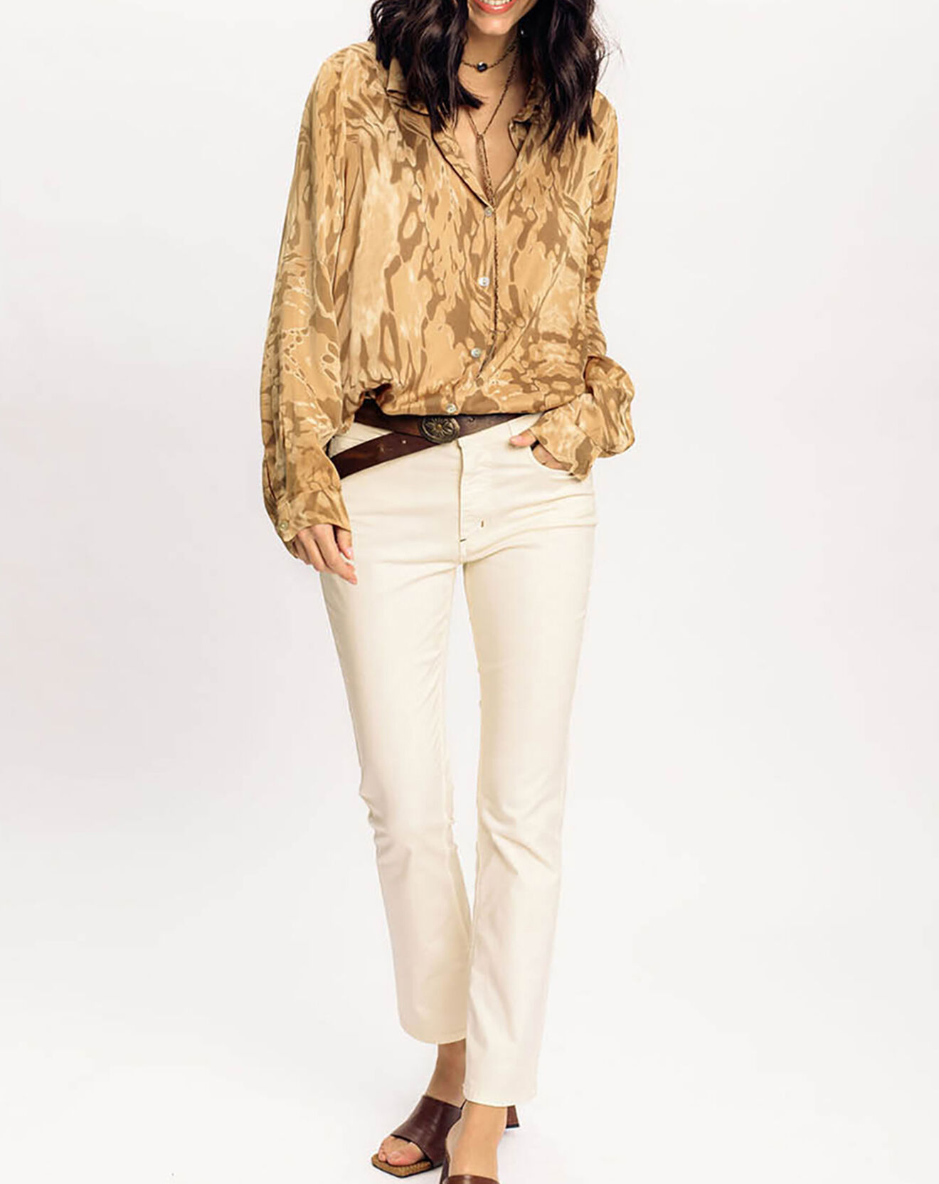 Lauren Vidal Chemise Gaya dune