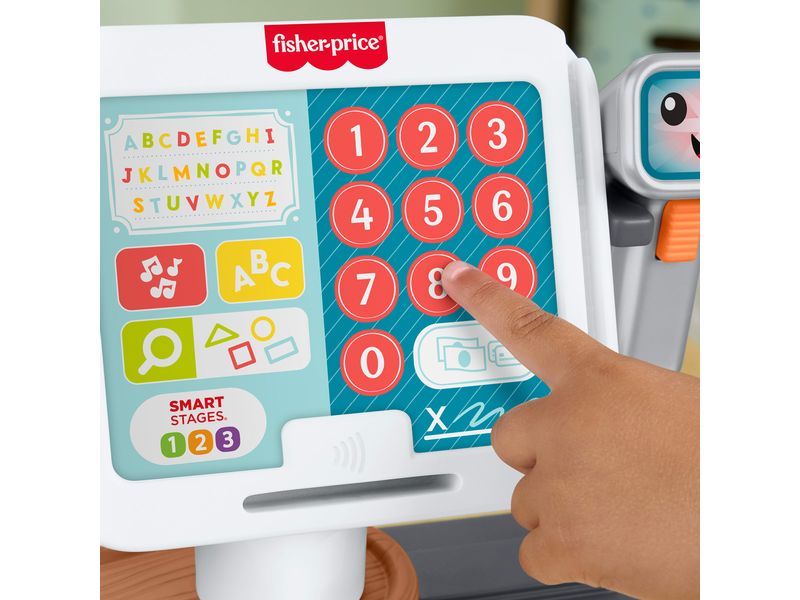 Fisher-Price Meine erste Spielkasse Elektrisches Lernspielzeug für Kleinkinder