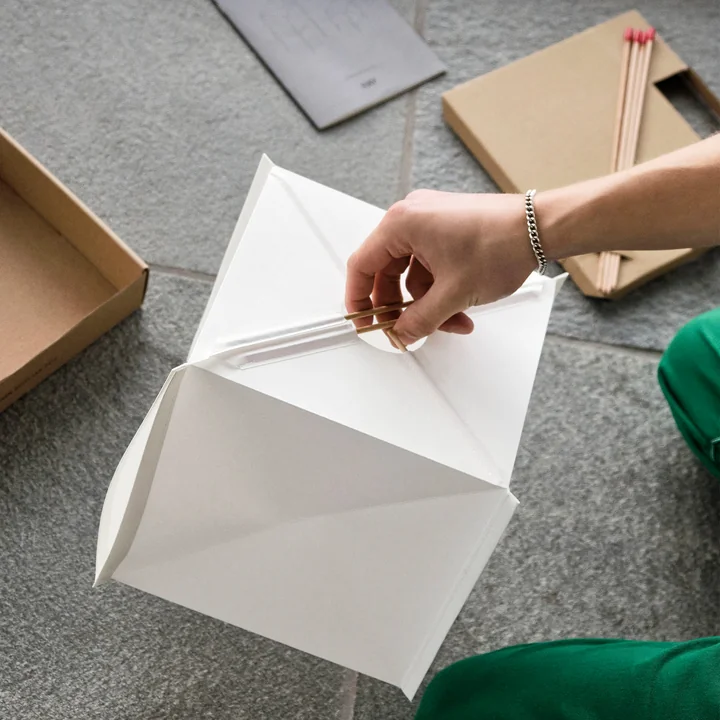 HAY - Paper Cube Tischleuchte, weiss