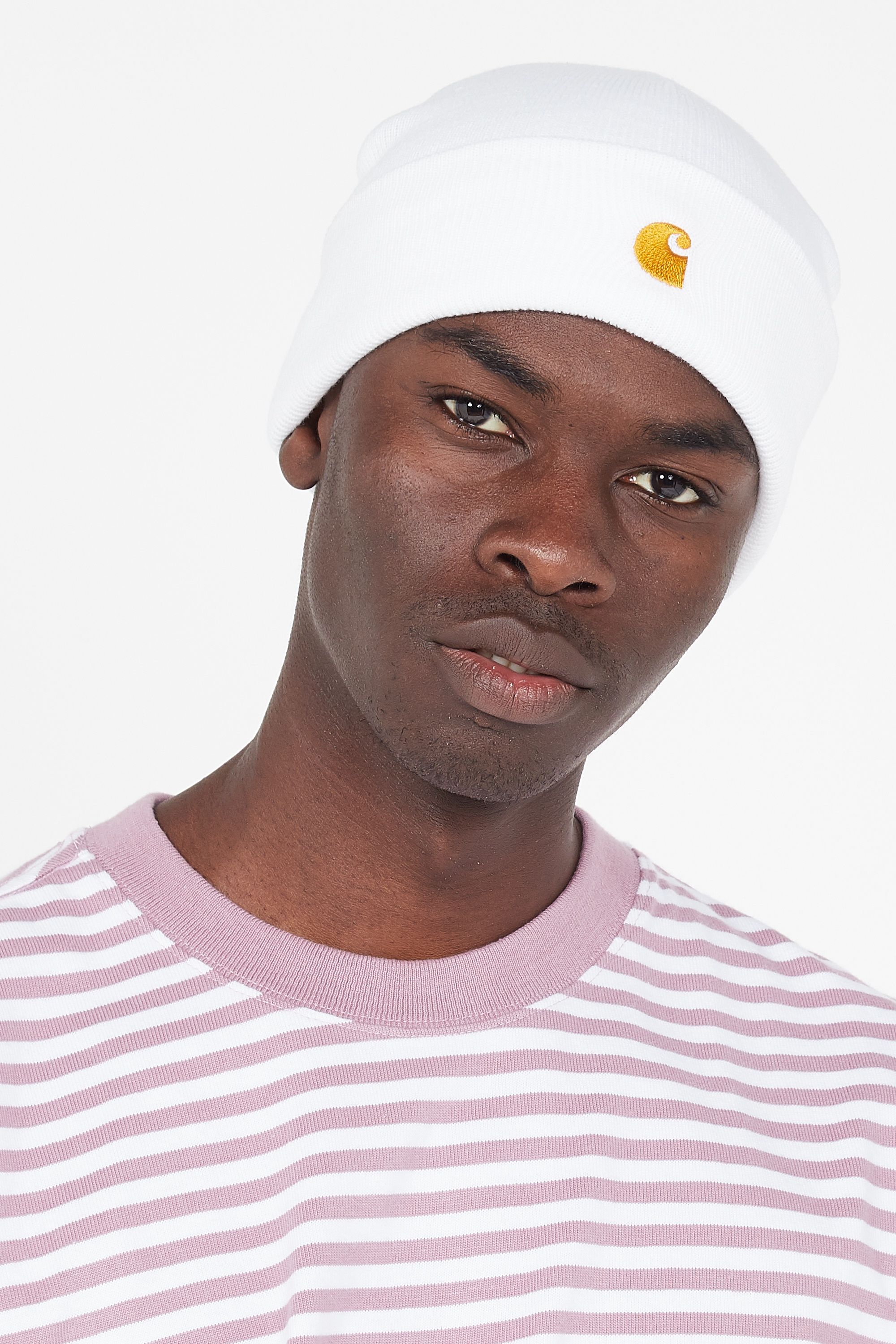 CARHARTT WIP Bonnet CHASE Blanc