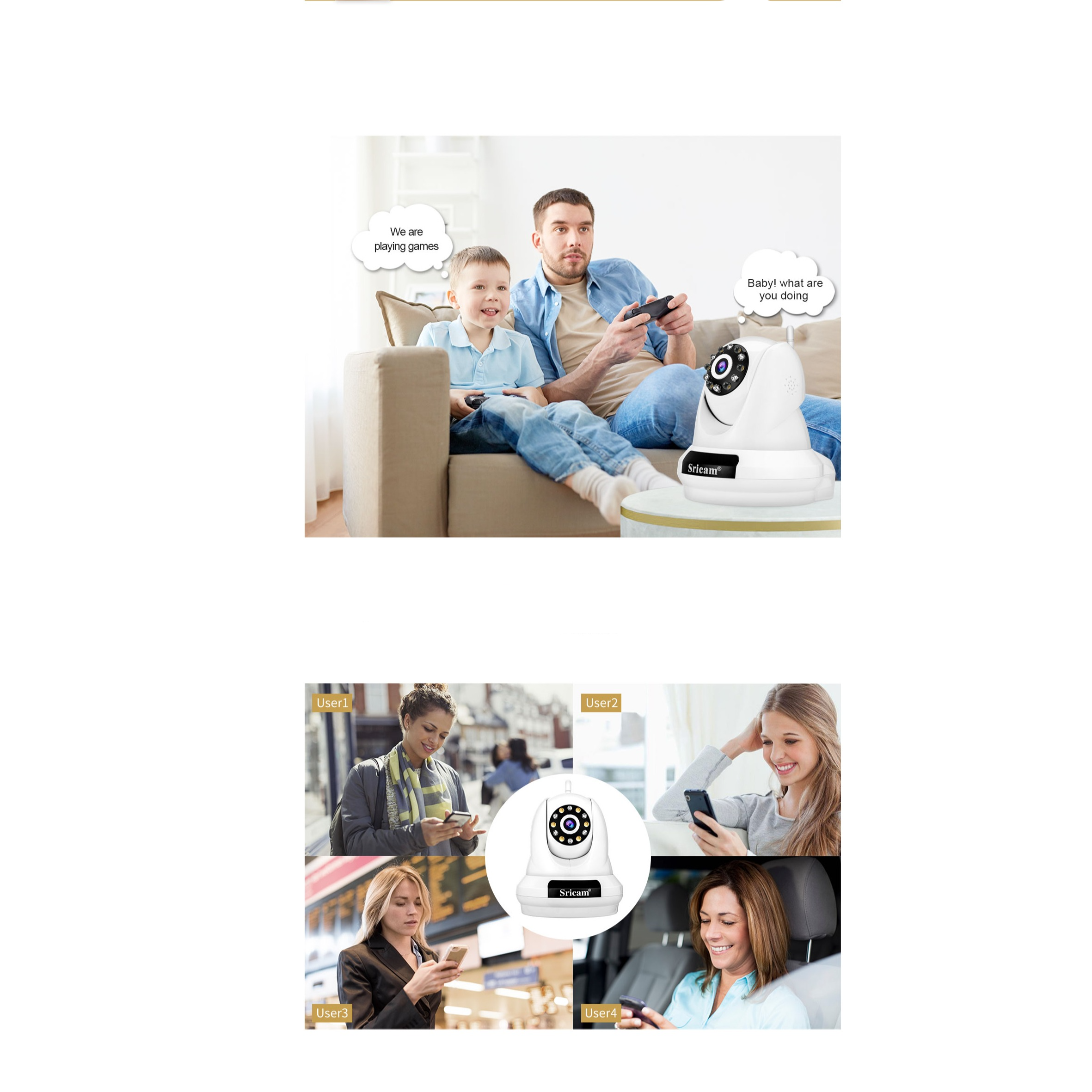 (5MP) WiFi Internet IP Kamera HD 1080p IR Nachtsichtfunktion und Bewegungserkennung / AP / Audio / Micro SD Slot / IP66 (iOS/Android)