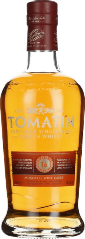 TOMATIN 16 YEARS MOSCATEL FINISH 70CL
