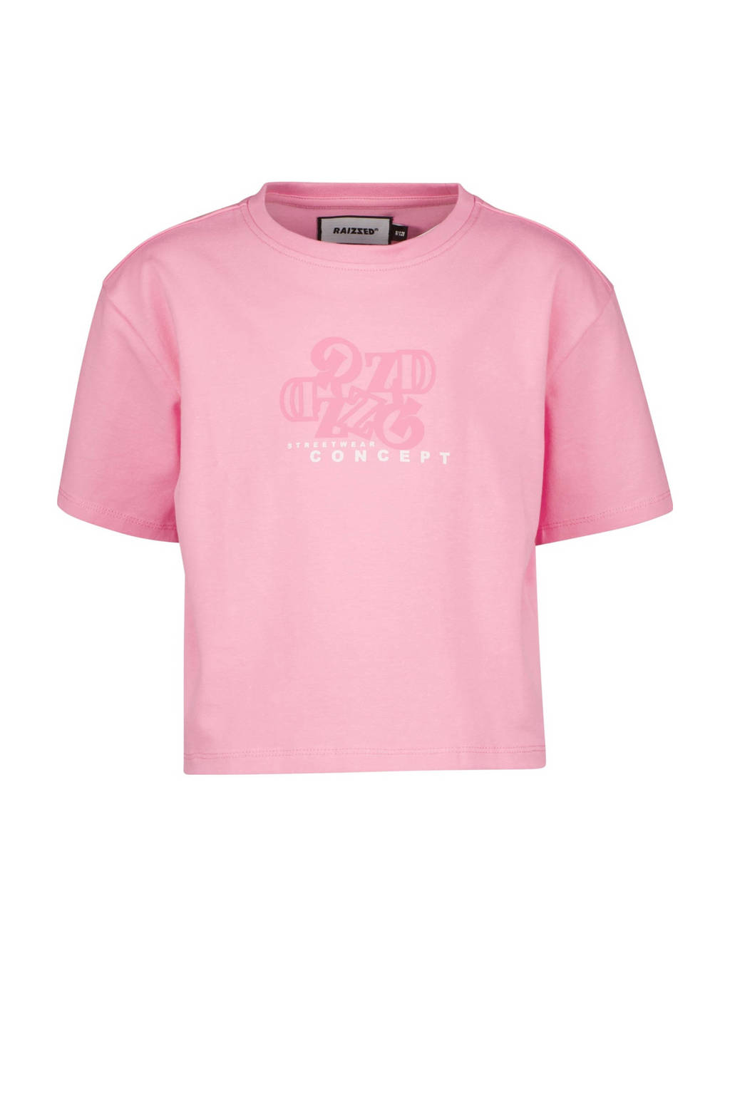 Raizzed T-shirt FAYA met printopdruk roze