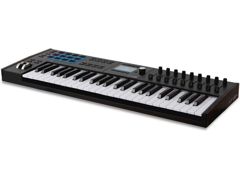 Arturia Keyboard Controller KeyLab 49 mk3 Schwarz Controller-Keyboard mit 49 anschlagdynamischen Tasten und Software Bundle