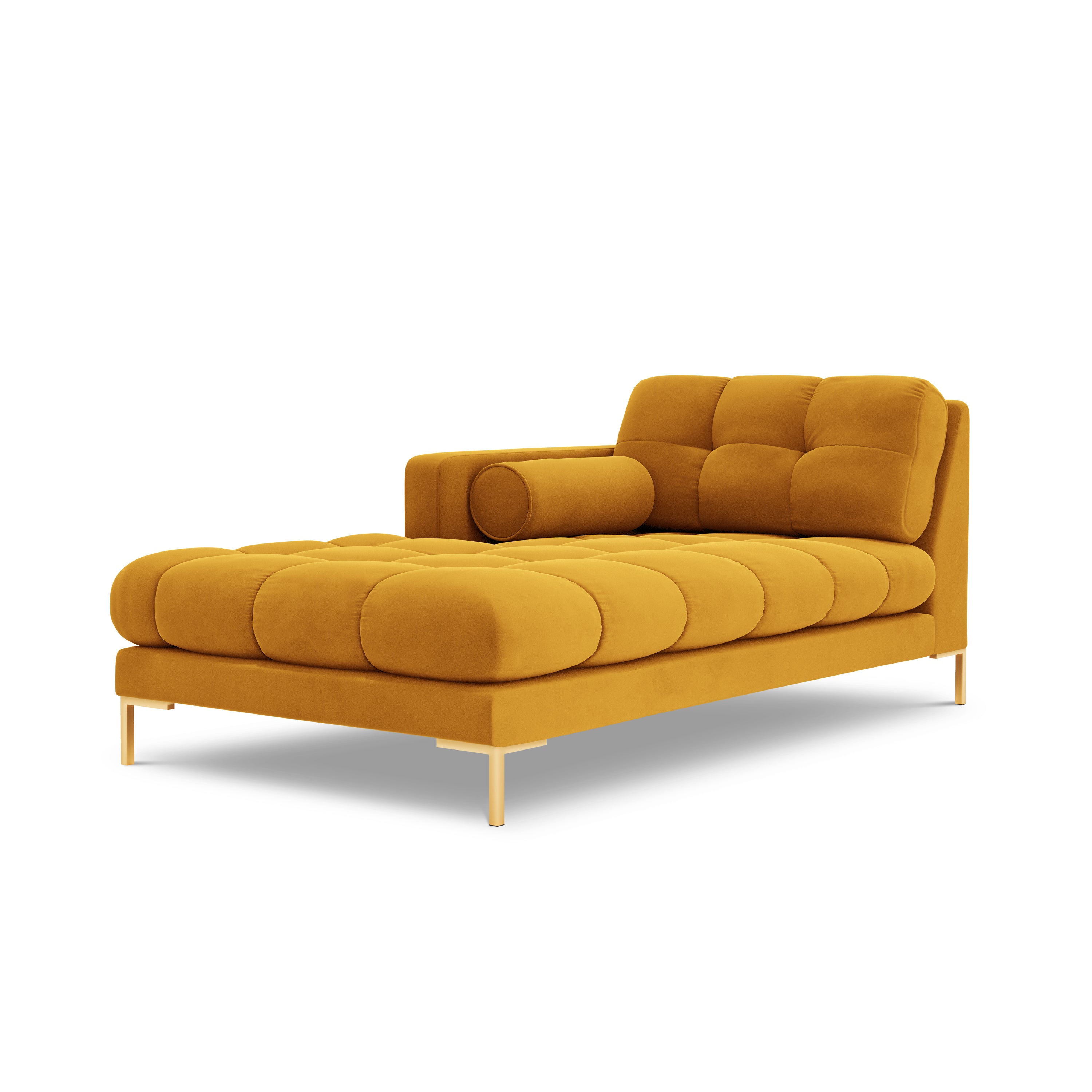 Cosmopolitan Design Bali Chaise Longue Links - Okergeel / Goud