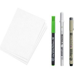 Kit créatif Manga, 3 stylos + papier
