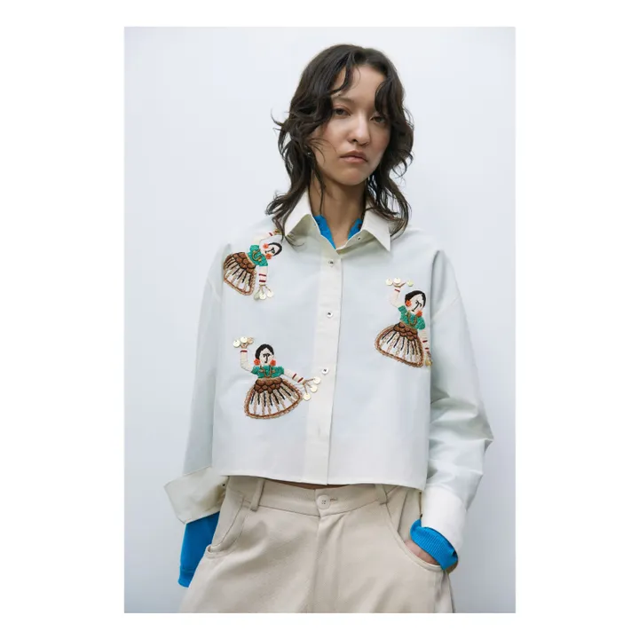 Cordera Chemise Brodée  | Blanc
