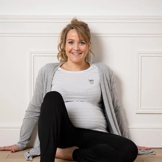 Gilet maternité   Gris chiné        de               MAIKA Maternity