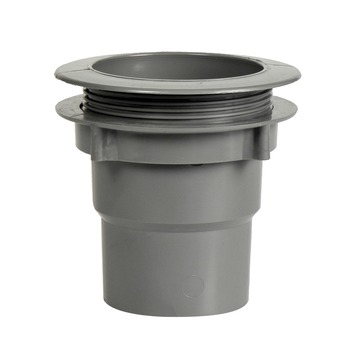 Martens bakgoot 125 mm uitloop met wartel grijs 70-80 mm