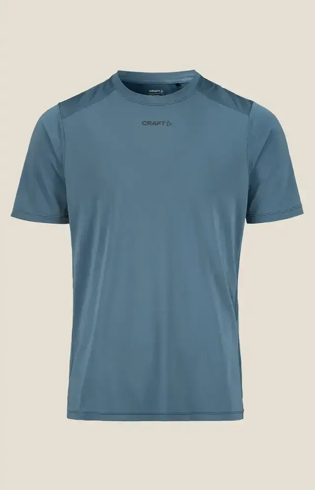 Craft ADV Essence 2 Hardloopshirt Korte Mouwen Blauw Heren