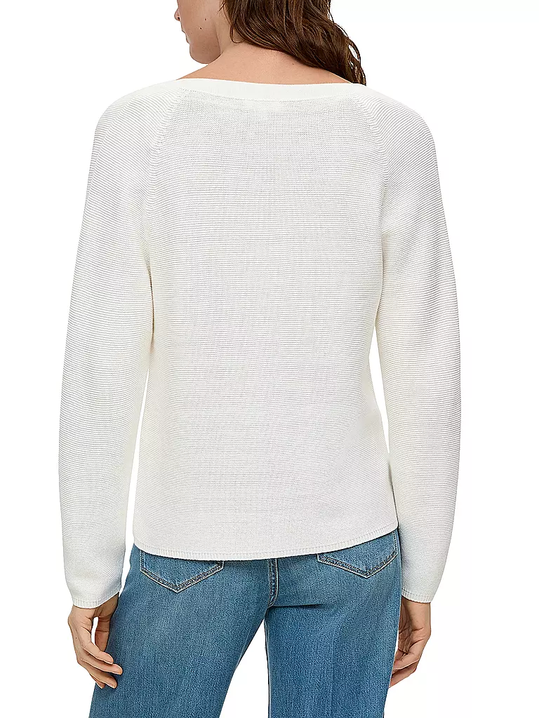 S.OLIVER Pullover weiss