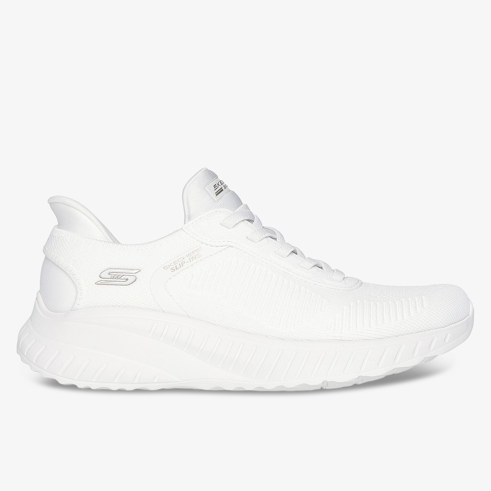 SKECHERS BOBS Sport Squad Chaos Slip Ins Damen Slip On weiß