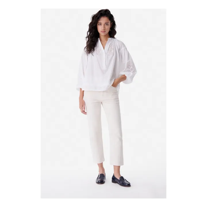 Vanessa Bruno Blouse Nipoa Brodée | Blanc