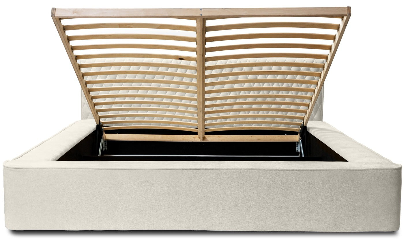 Trae Mobler Azurro 180 x 200 cm Gestoffeerd Bed Lichtgrijs