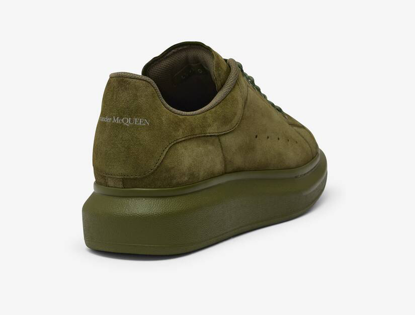 Alexander McQueen Men's Oversized Sneaker in Military Green