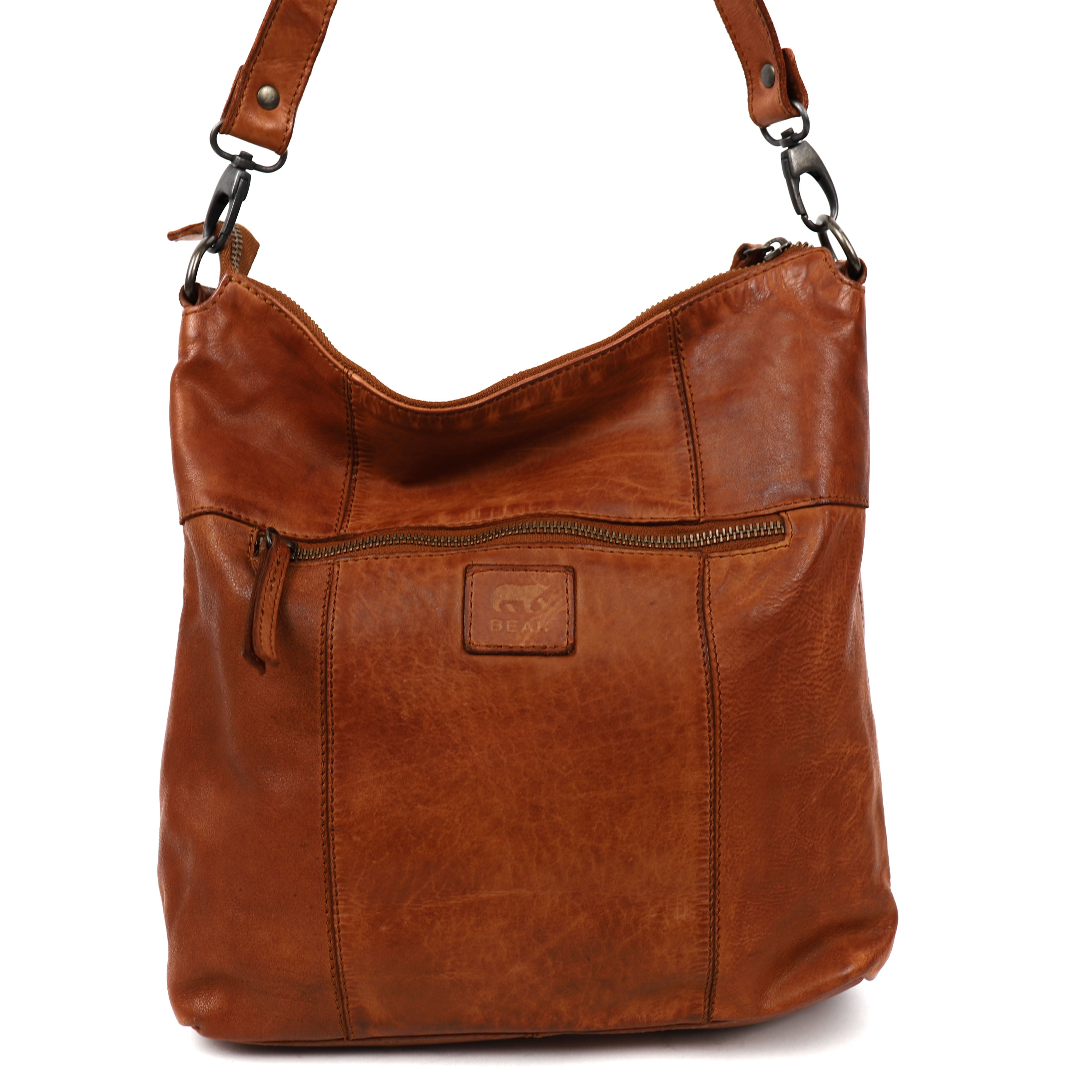 Hand-/schoudertas 'Ava' cognac Cognac