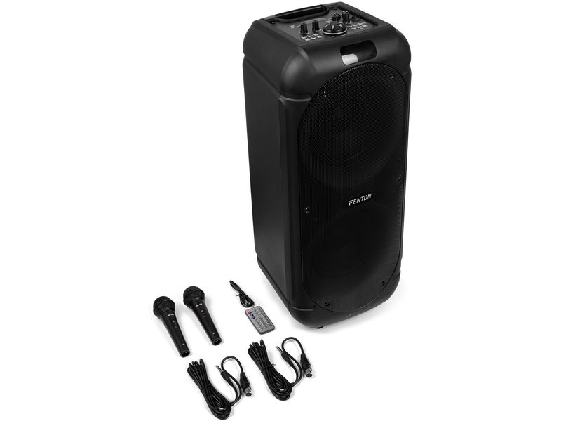 Fenton Track510 Schwarz Party-Lautsprecher mit USB/microSD-Mediaplayer