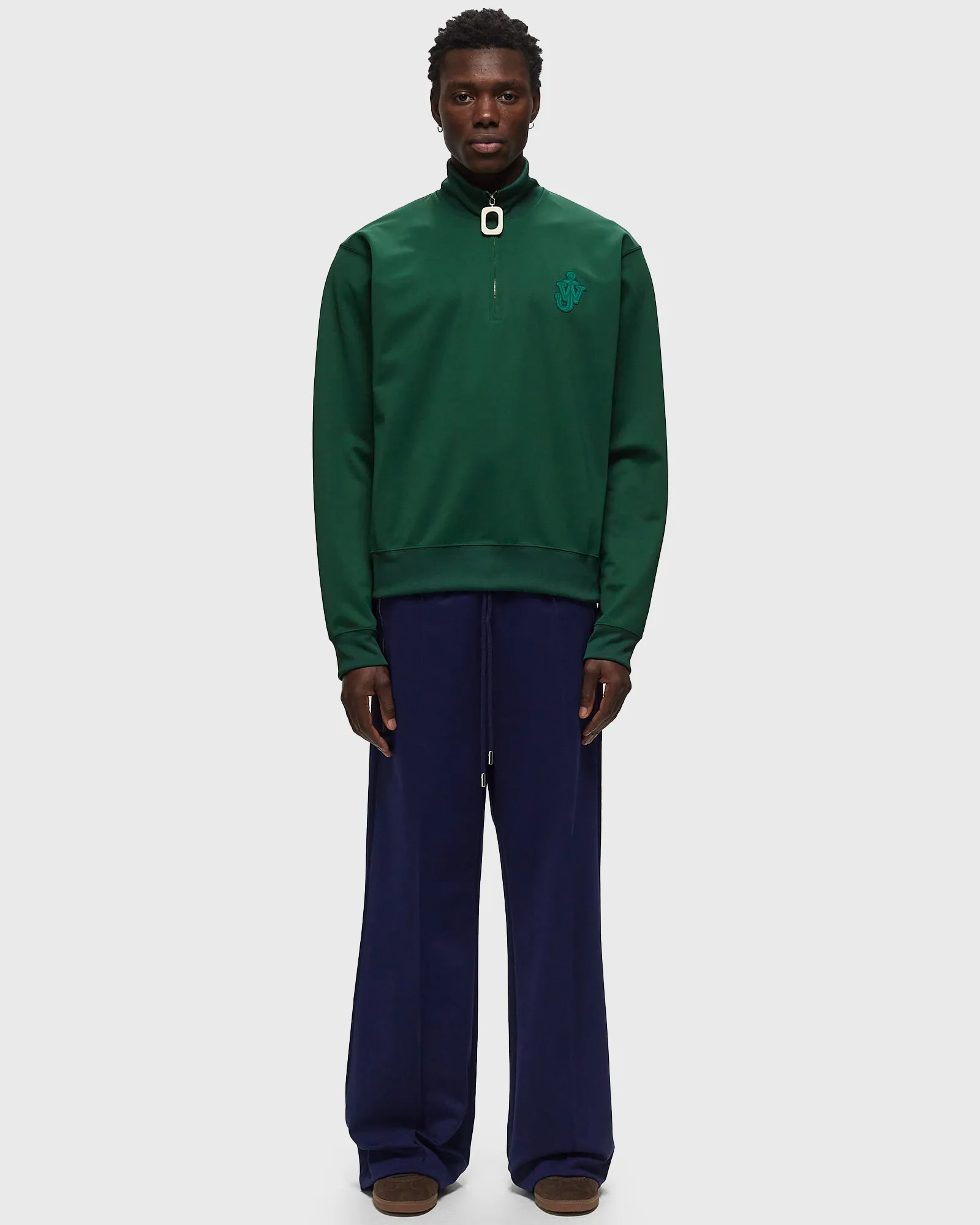 JW Anderson ANCHOR HALF ZIP TRACK TOP