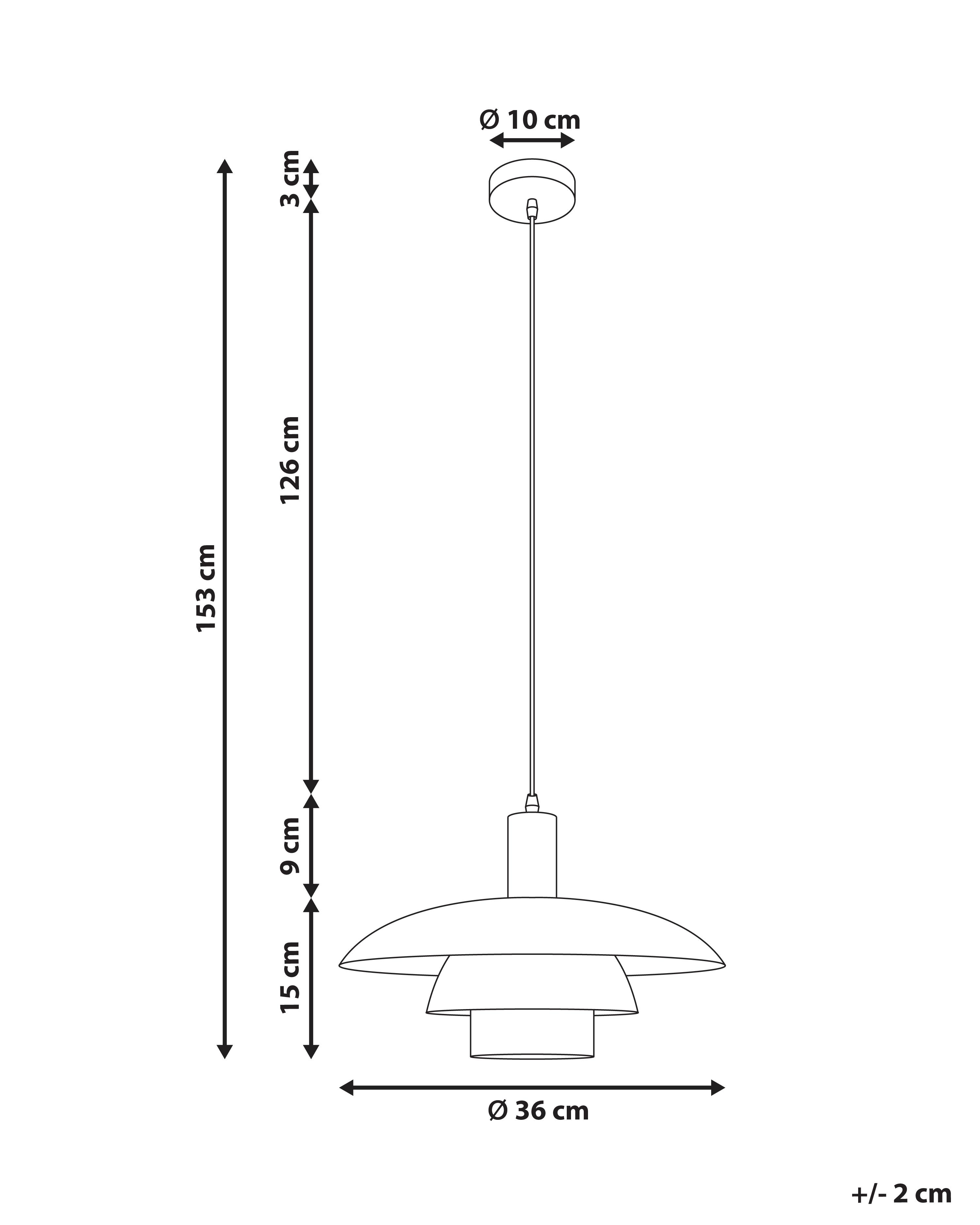 Hanglamp HILBA Metaal Wit