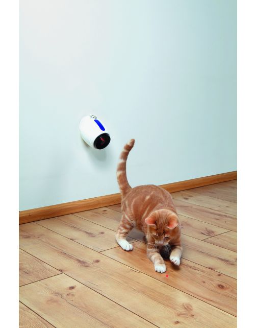 Trixie Moving Light - Kattenspeelgoed - 11 cm Wit