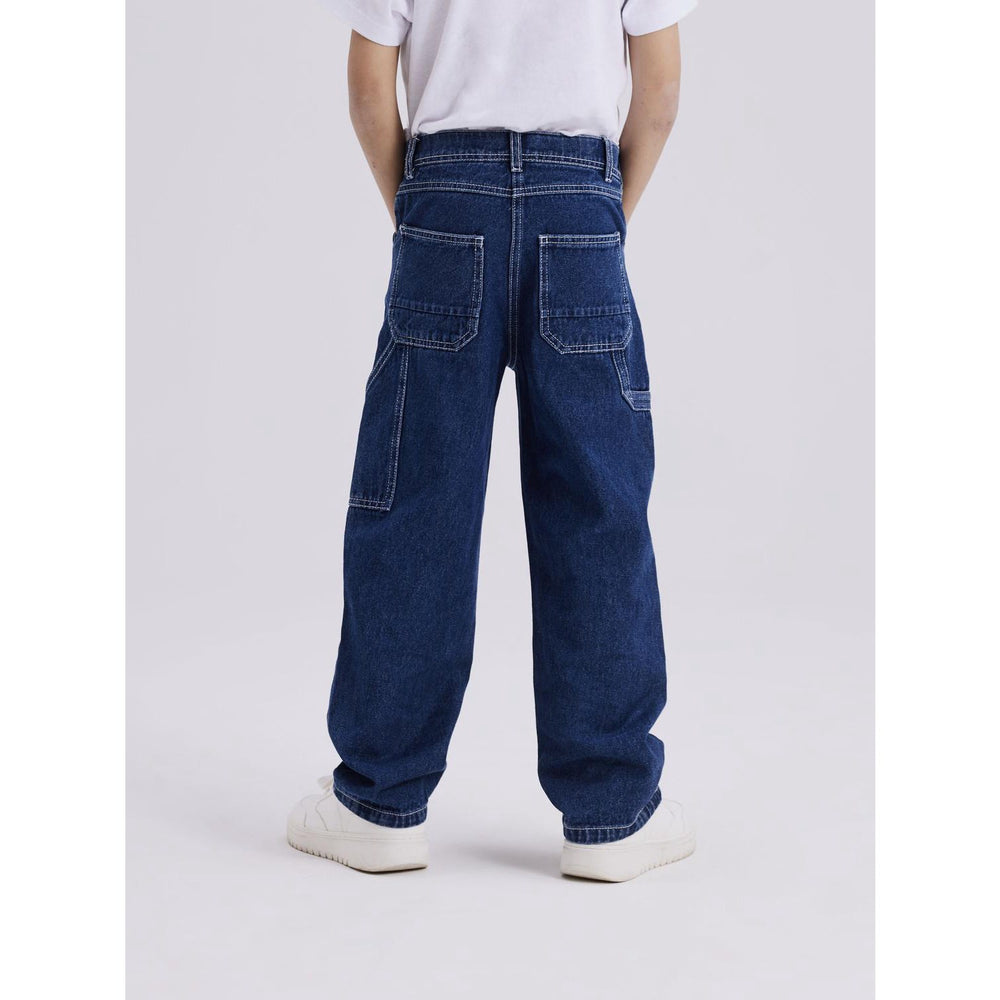 Køb Name It Dark Blue Denim Ryan Straight Jeans Noos