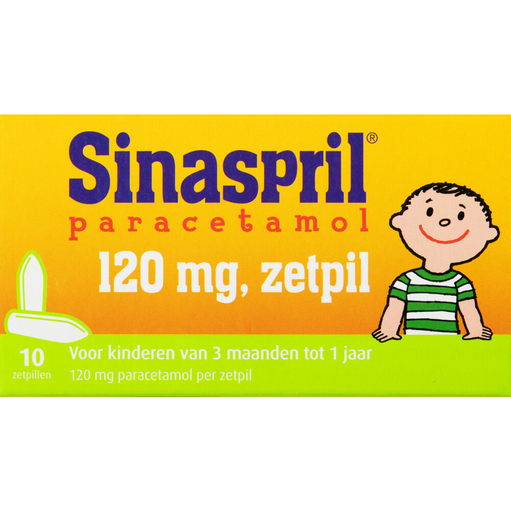 Sinaspril Paracetamol 120mg Zetpil10 stuks