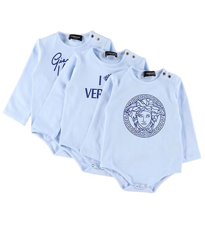 Versace Geschenkbox - Bodies l/ä - 3er-Pack - Baby Blue