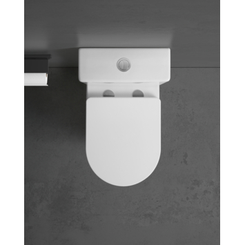 Atlantic duoblok toilet Jerry wit D-vorm