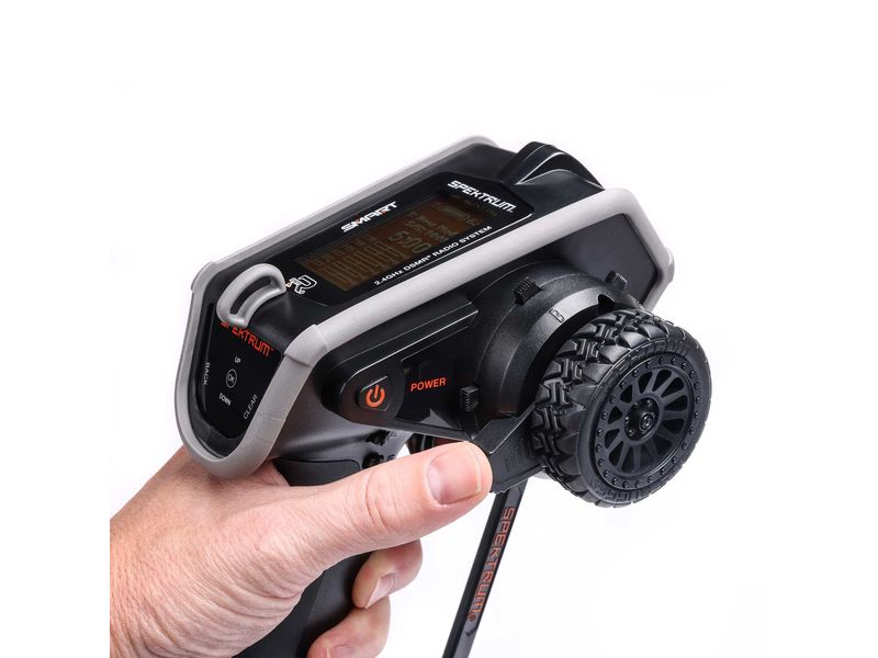 Spektrum Fernsteuerung DX6 Rugged DSMR Grau, mit SR515 Robuster 6-Kanal Sender für RC Fahrzeuge