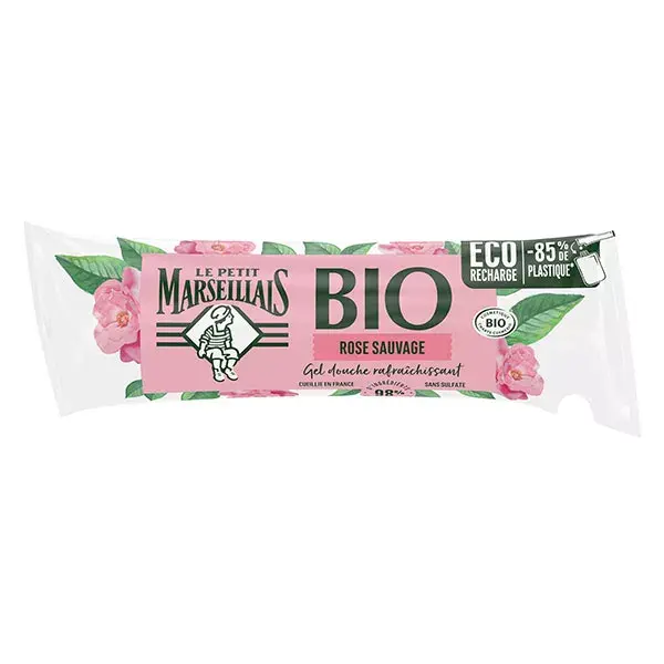Le Petit Marseillais Gel de banho hidratante orgânico Wild Rose Eco-Refil 250ml