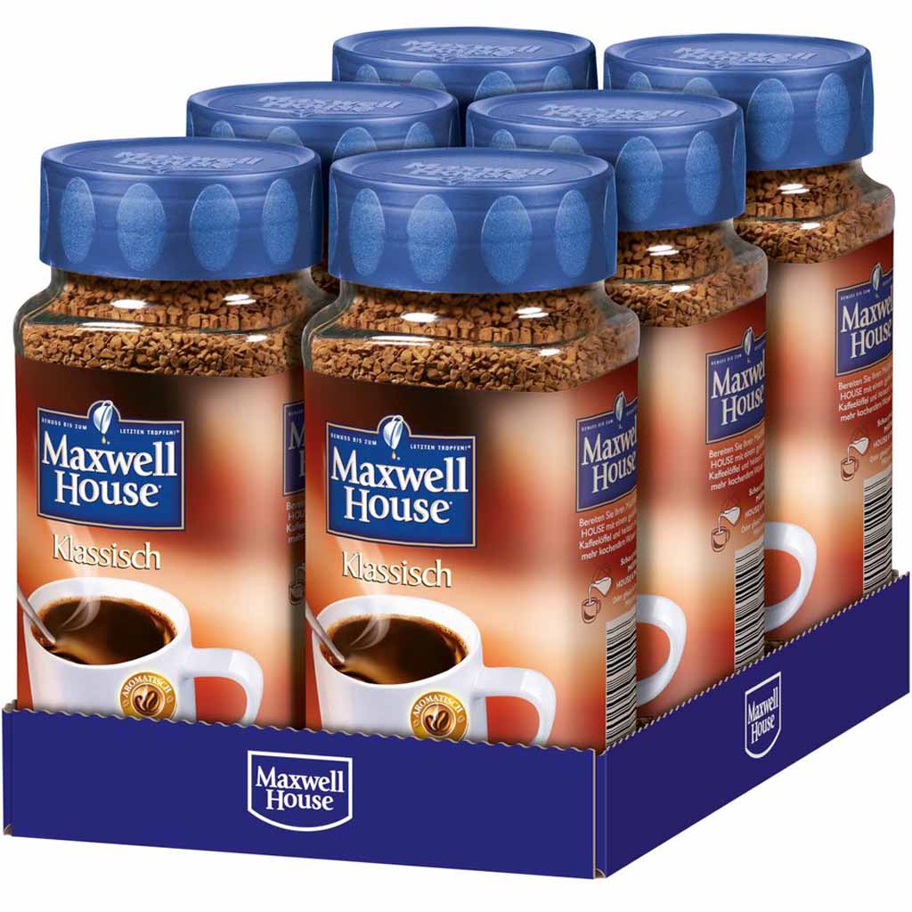 Maxwell House löslicher Kaffee klassisch 200g MHD:30.7.26