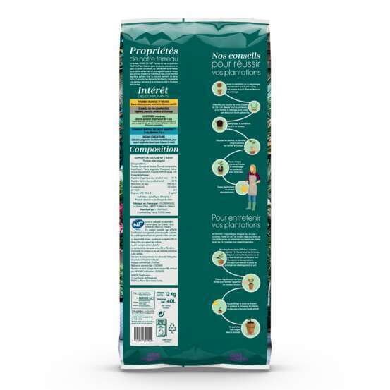 Terreau 'Terre de Vie®' pour plantes en bacs et jardinières- 40 litres