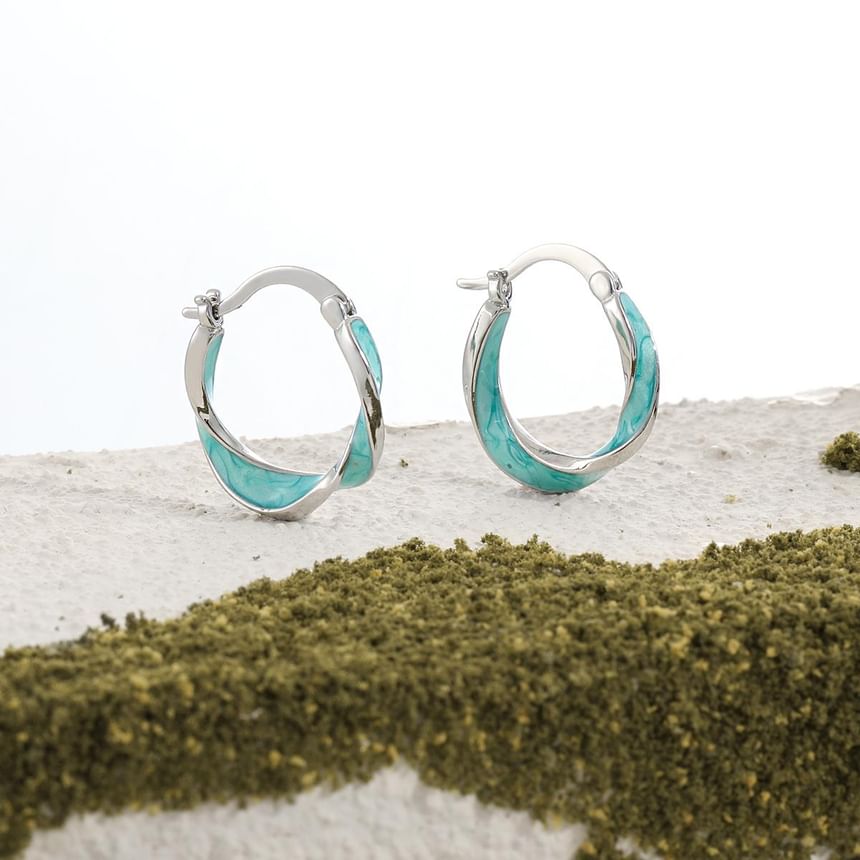Black Degree - Twisted Glaze Hoop Oorbel