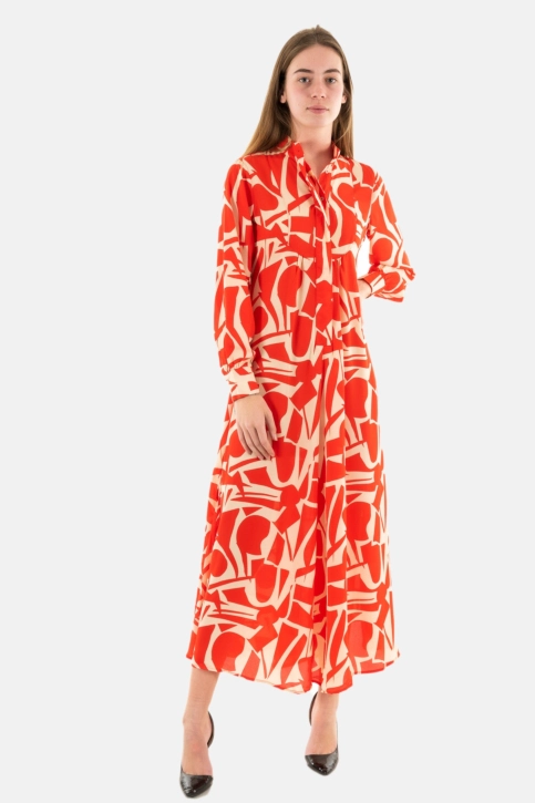 Robe only helena flame scarlet