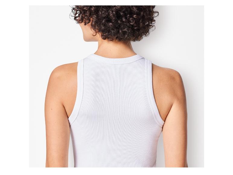 Dames geribde tanktop