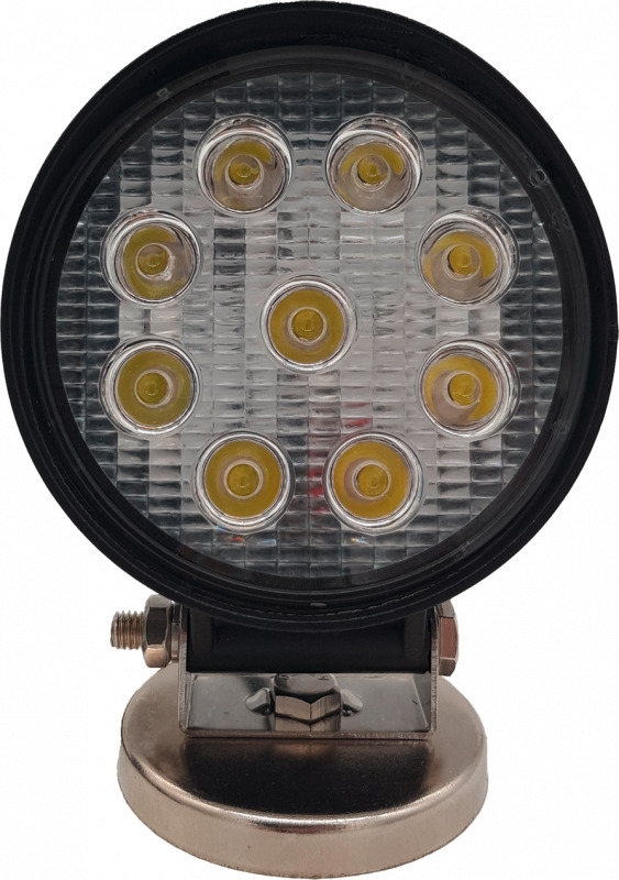 Berger und Schröter LED Arbeitsscheinwerfer 9 x 3 Watt mit Magnetfuß rund