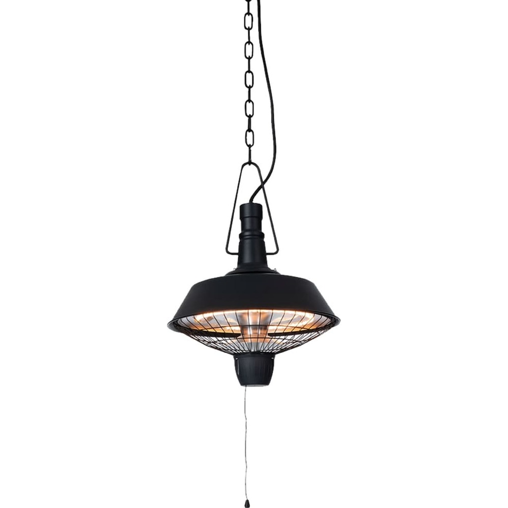 Chauffage suspendu indus 2100 w halogène noir rsh16