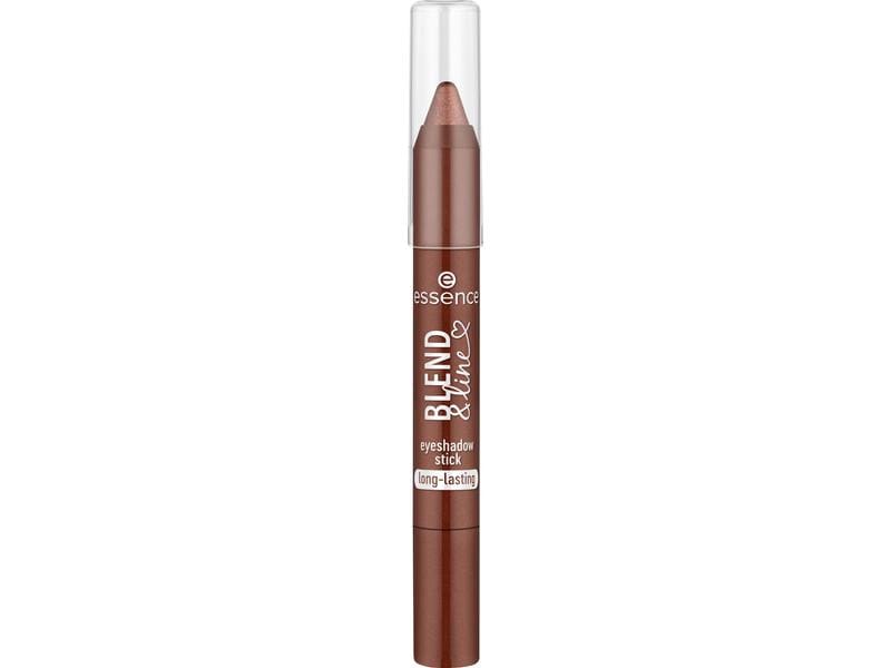 essence Blend and Line eyeshadow stick 04 Full of Beans Lidschatten- und Eyeliner-Stift für einzigartige Eye-Looks mit metallischem Finish