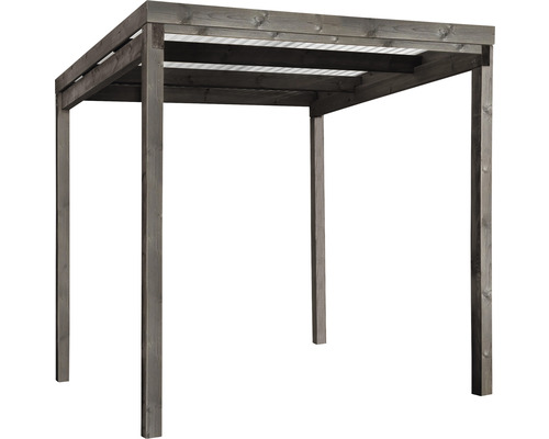 Universele overkapping Bikeport RAL7016 204 x 204 cm antraciet
