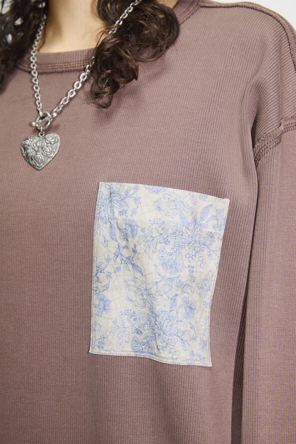 Hope TREASURE SWEATSHIRT POCKET Dark brown