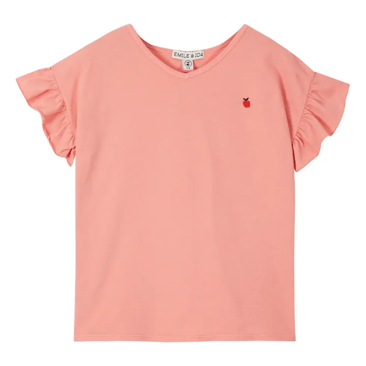 Emile et Ida T-Shirt Coton Bio  | Rose