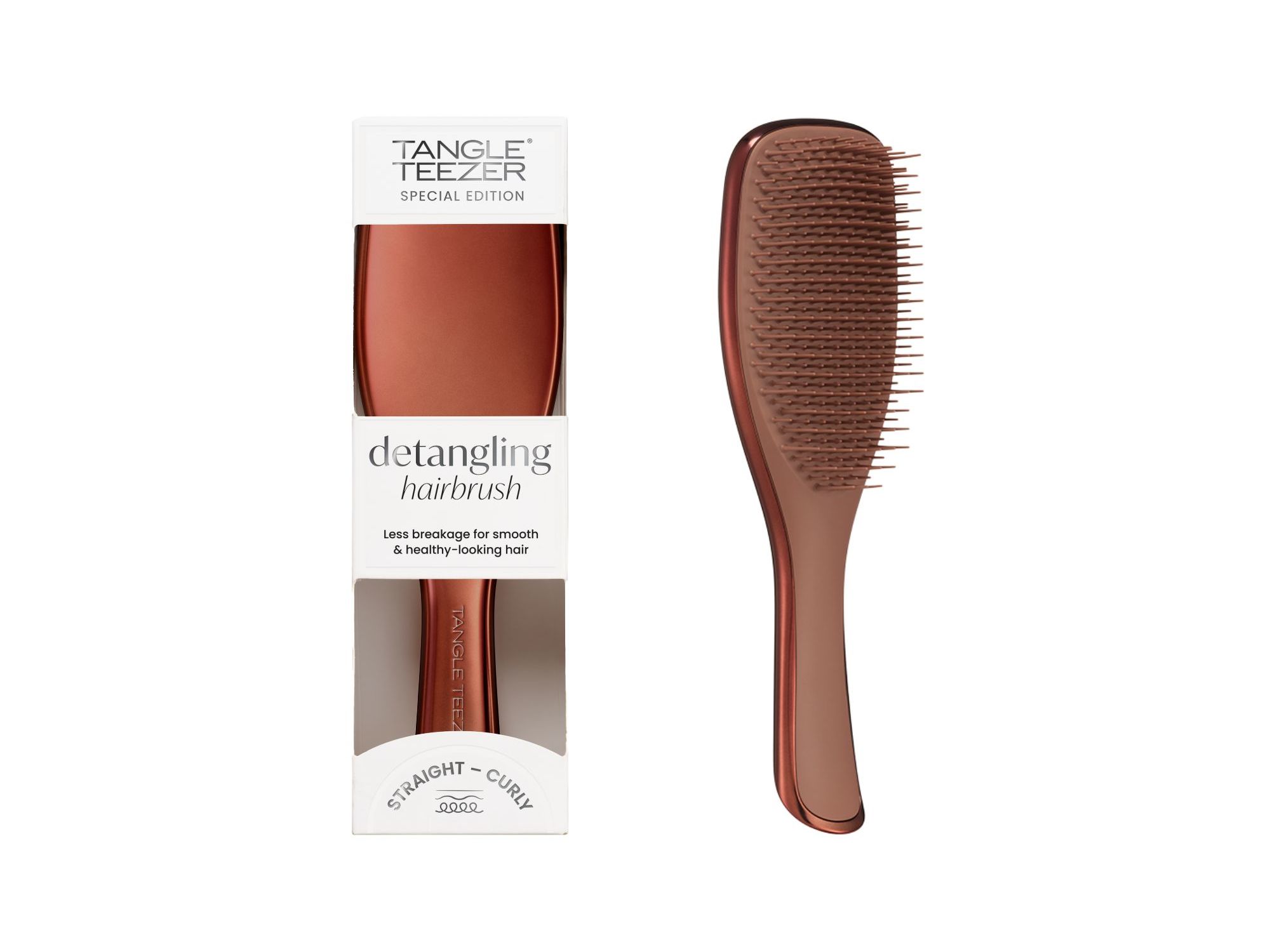 ESCOVA TANGLE TEEZER DETANGLER CHROME BRONZE