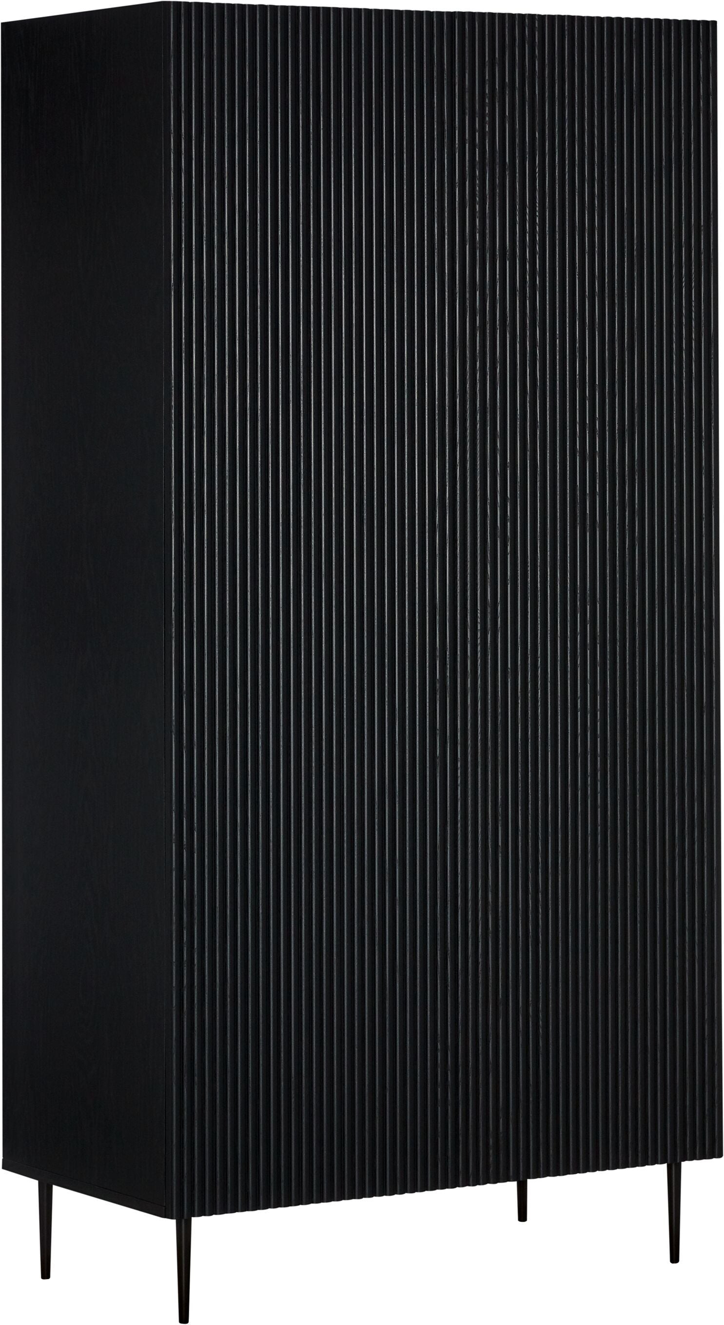 ILVI Drehtürenschrank - Schwarz / B: 98.0 cm x T: 60.0 cm x H: 200.0 cm