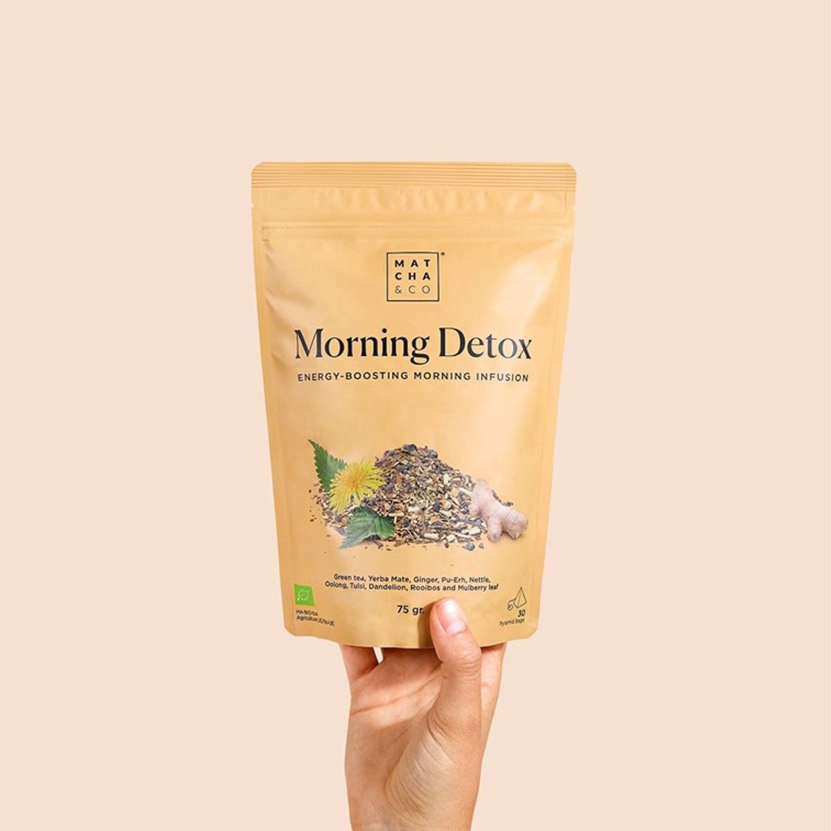 Infusion - Morning Detox - Thé vert & gingembre - 30 sachets