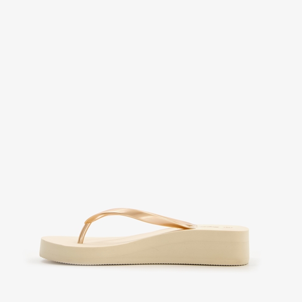 Supercracks dames teenslippers beige