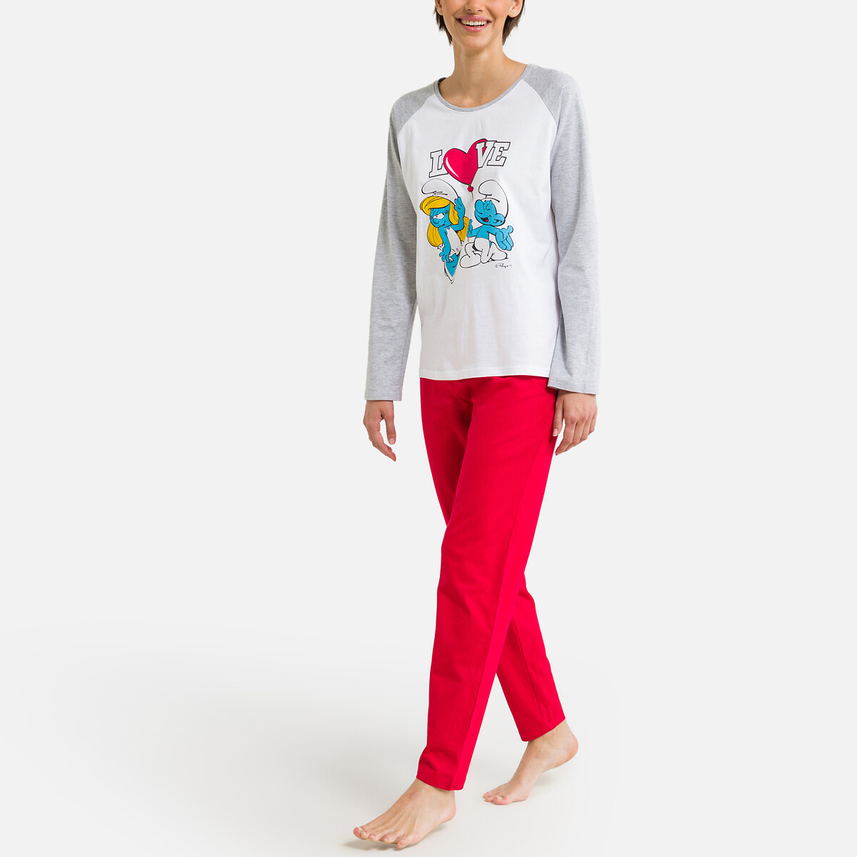 OS SMURFS<br>Pijamas dos Smurfs