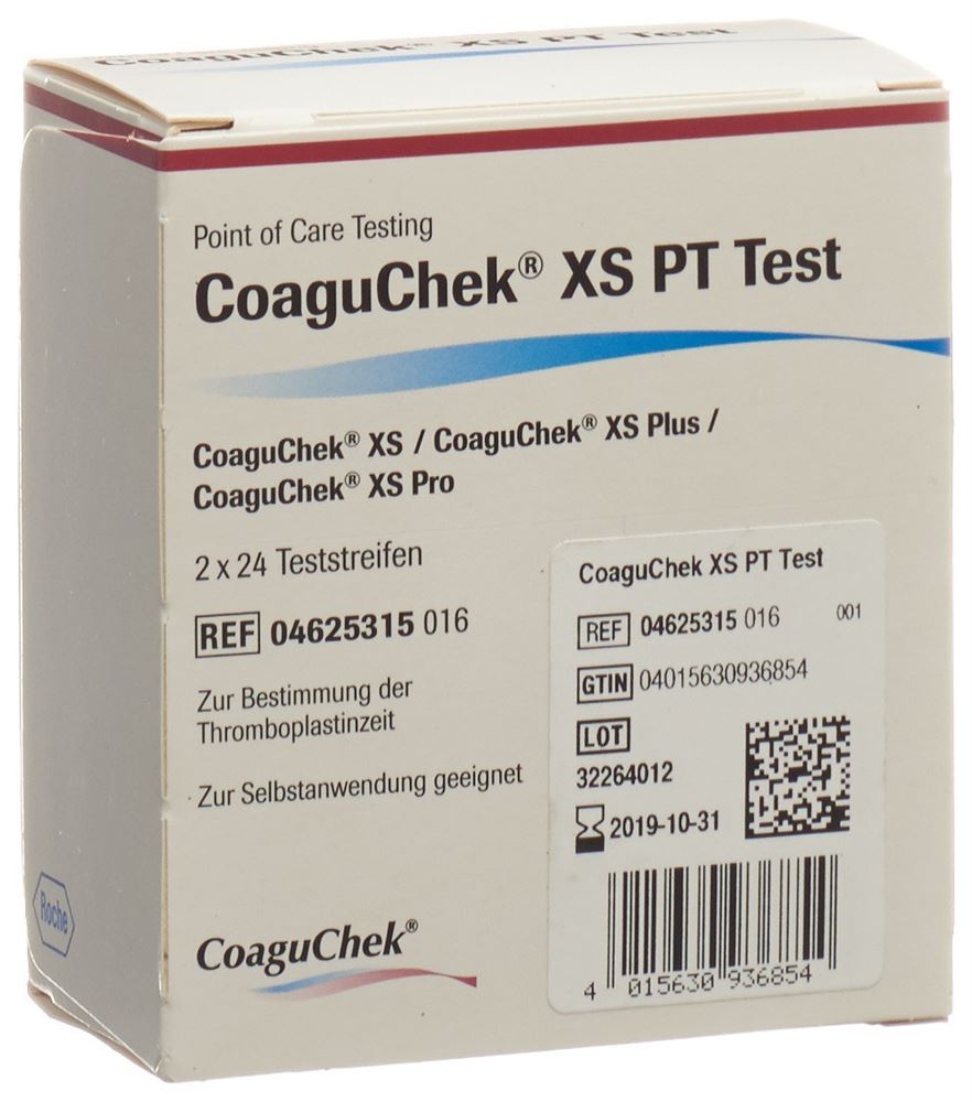 COAGUCHEK Teststreifen<br>2 × 24 Stück